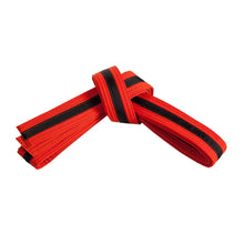 Load image into Gallery viewer, Martial Arts Belt with Base Colour and Black Stripe