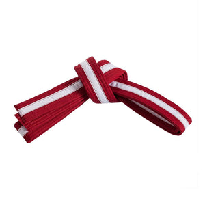 Martial Arts Belt with Base Colour and White Stripe