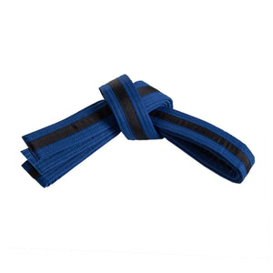 Martial Arts Belt with Base Colour and Black Stripe