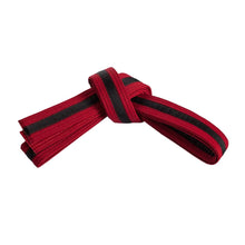 Load image into Gallery viewer, Martial Arts Belt with Base Colour and Black Stripe