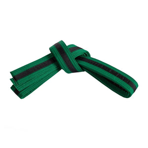 Martial Arts Belt with Base Colour and Black Stripe