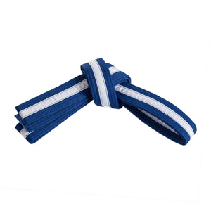 Martial Arts Belt with Base Colour and White Stripe