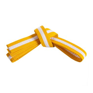 Martial Arts Belt with Base Colour and White Stripe