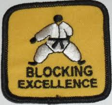 Blocking Excellence Martial Arts Badges