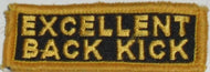 Excellent Back Kick Badge