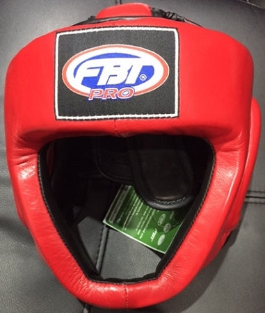 FBT Muay Thai Pro Boxing Head Guard Open Face