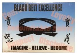 Black Belt Excellence Postcards
