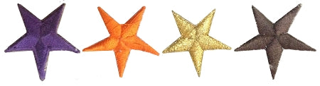 Coloured Star Martial Arts Badges
